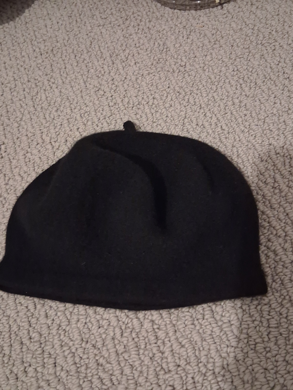 Classic Black Wool Beret - Women's Fashion Hat